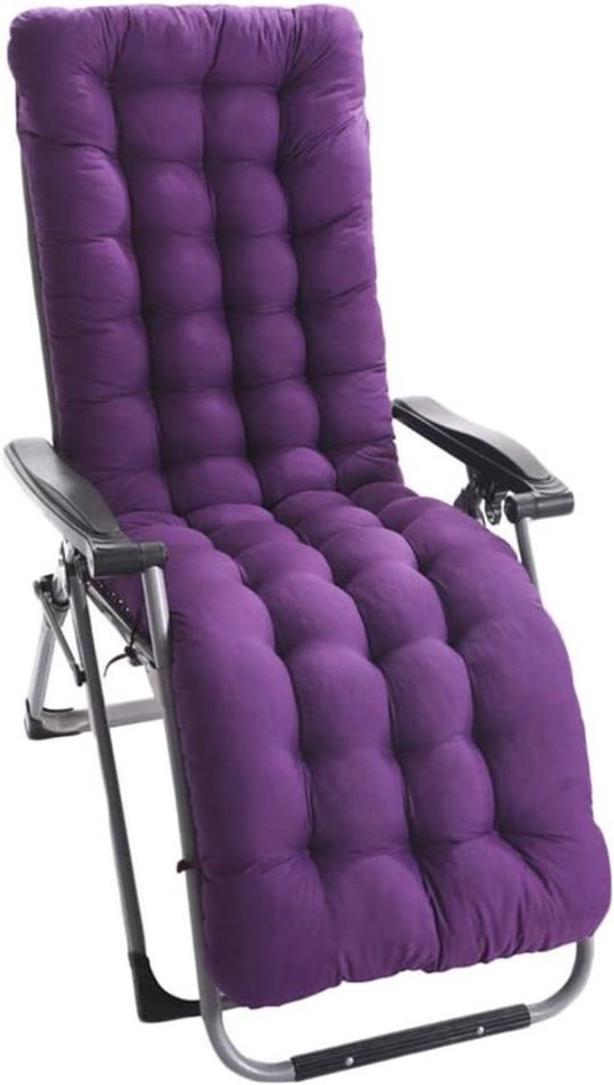 Buitenstoelkussens - Loungekussens - Buiten Ontspannen - UV-bestendig - 48 x 155 cm - Paars
