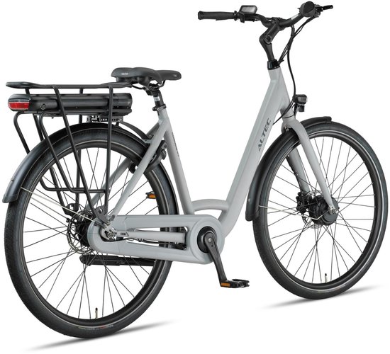 Altec Cosmos - Elektrische Stadsfiets - Elektrische Damesfiets - Hydraulische Schijfremmen - Voorwielmotor - 7 Versnellingen - 28 inch - 52 cm - Grijs — afbeelding 3