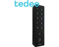 Tedee Keypad Pro Zwart | Toegangscode & Vingerafdruk | tot 100 codes en vingerafdrukken | permanent of tijdelijke toegang | geschikt voor short-stay verhuur | Bluetooth