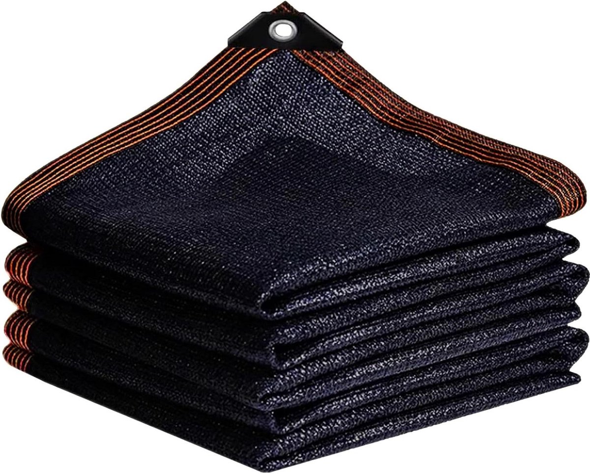 Schaduwnet - Zonnedoek - Tuin Koel Houden - Hoge Dichtheid - 1x3 Meter - Zwart