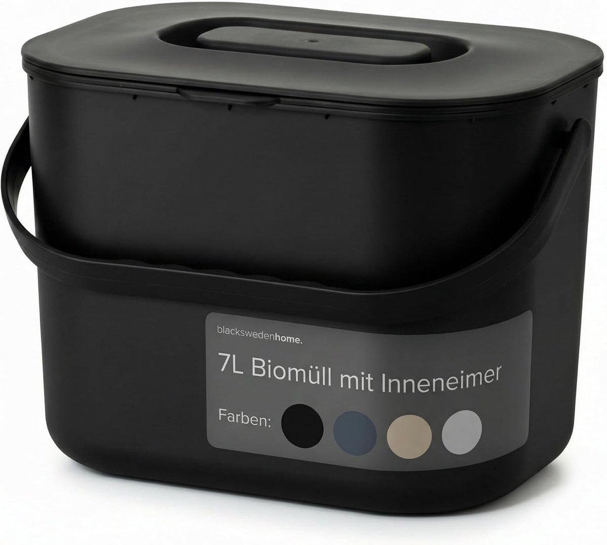 Keukenafvalemmer Compost - 7 Liter Inhoud - Geurwerend Deksel - Duurzaam en Herbruikbaar - Voor GFT Afval en Compostering