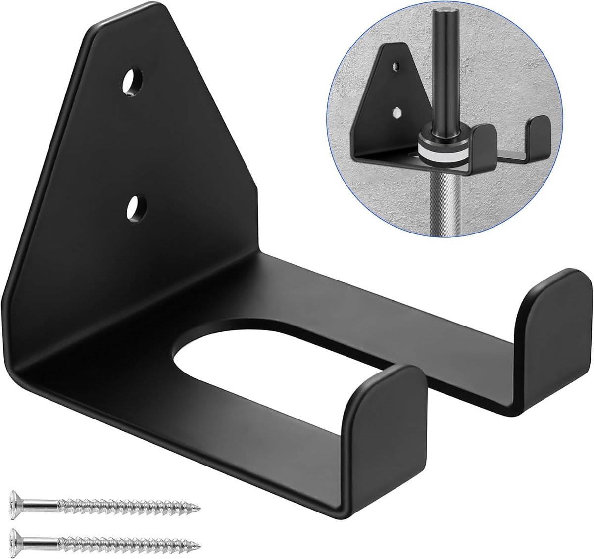 SnelShoppen - Verticale Wand Beugel voor Olympia Barbell, Stevige Barbell Opslag Rack voor Thuis Fitness, Garage Gym Accessoire, Q235 Ijzer, Duurzaam