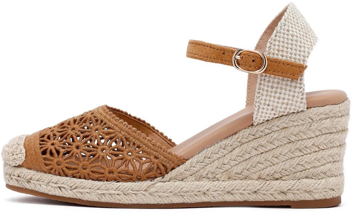 DERIMOD Wedge Heeled Espadrilles Textile Wedge Heeled Espadrilles