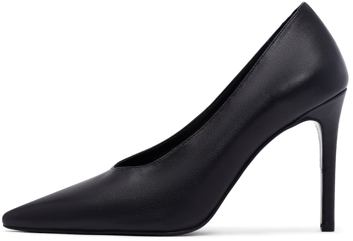 DERIMOD High Heeled Shoes Leather High Heeled Shoes