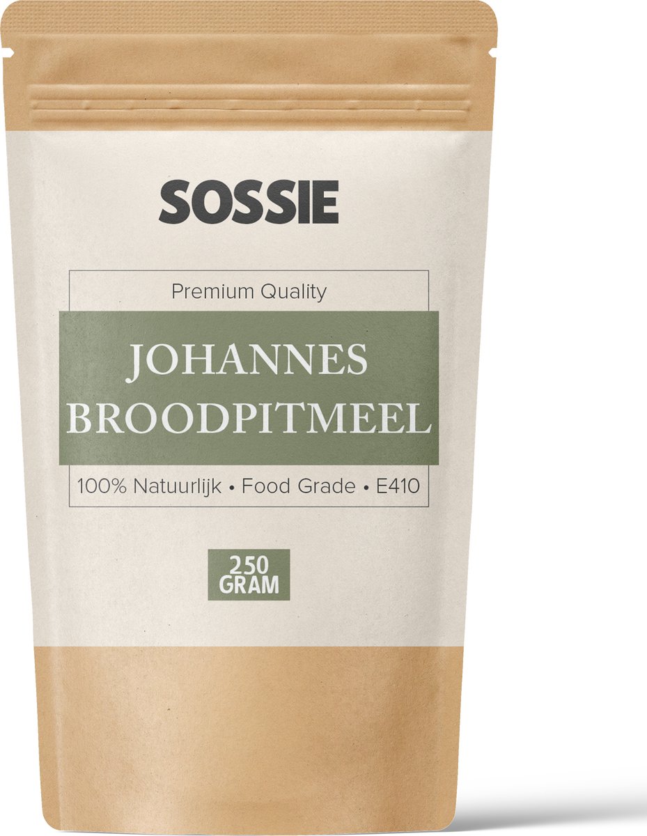 Johannesbroodpitmeel (E410) 250g - 100% Natuurlijk - Food Grade - Fijn Poeder - Verdikkingsmiddel & Stabilisator - Vegan