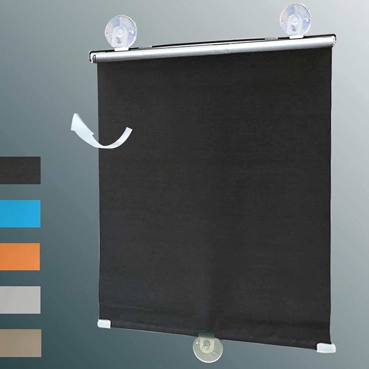 Verduisterend Rolgordijn - Zuignap Gordijn - Privacy Creëren - Zonder Boren - 60x125 cm -