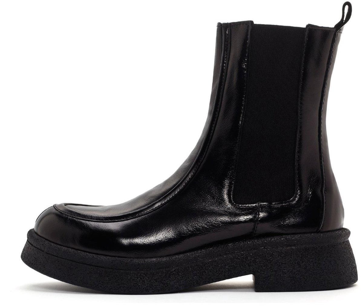 DERIMOD Chelsea Boots Patent Leather Chelsea Boots