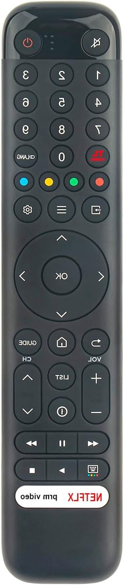 Vervang Afstandsbediening - Universele Controller - TV Bediening - Directe Werking - 10 Meter Bereik - Zwart