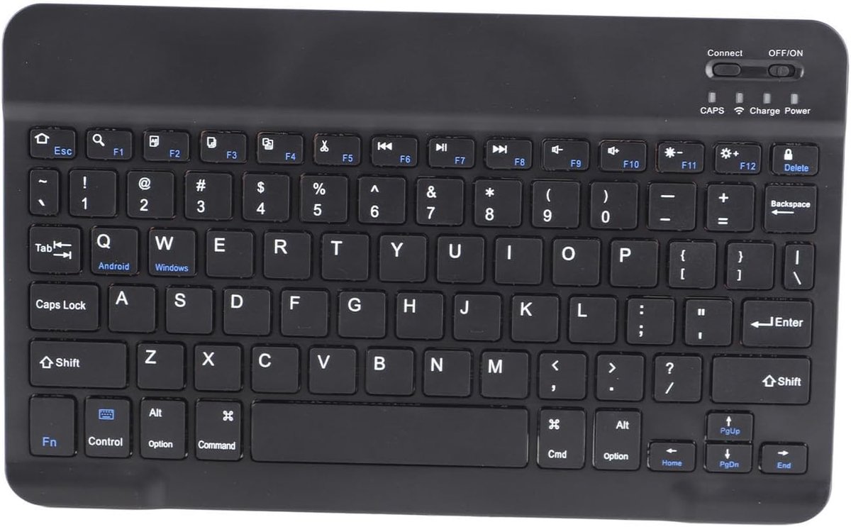 SnelShoppen - Draadloos Toetsenbord en Muis Set - 10 Inch Bluetooth Toetsenbord met 2.4G USB Ontvanger - Waterdicht en Stofdicht - Ideaal voor PC en L