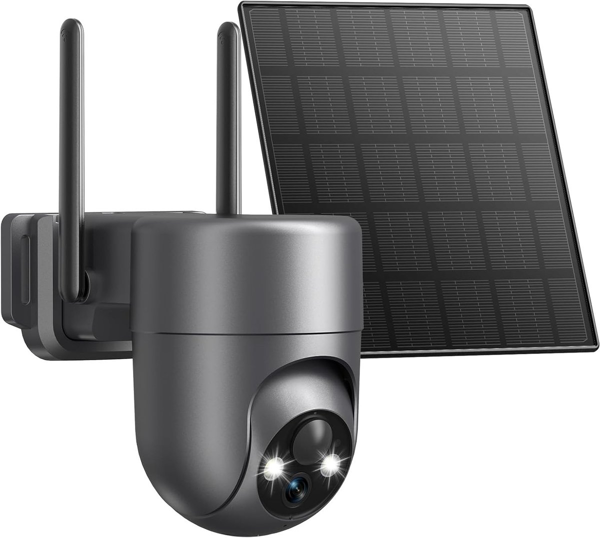 SnelShoppen - 2K Outdoor Bewakingscamera - Draadloze WiFi PTZ Camera met 360° Beeld, Zonne-energie, PIR Detectie, 2-Weg Audio, Kleuren Nachtzicht, IP6
