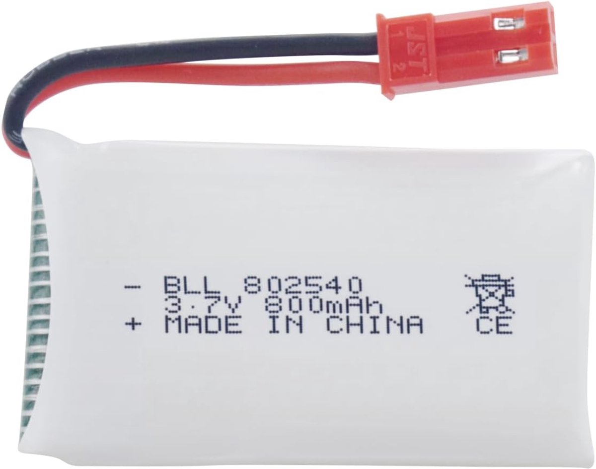 SnelShoppen - 5PCS 3.7V 800mAh Lipo Accu voor RC Drones met 5-in-1 Oplader JST Plug - Hoogwaardige Quadcopter Batterijen voor MJX Syma Holy Stone Sky – foto 3