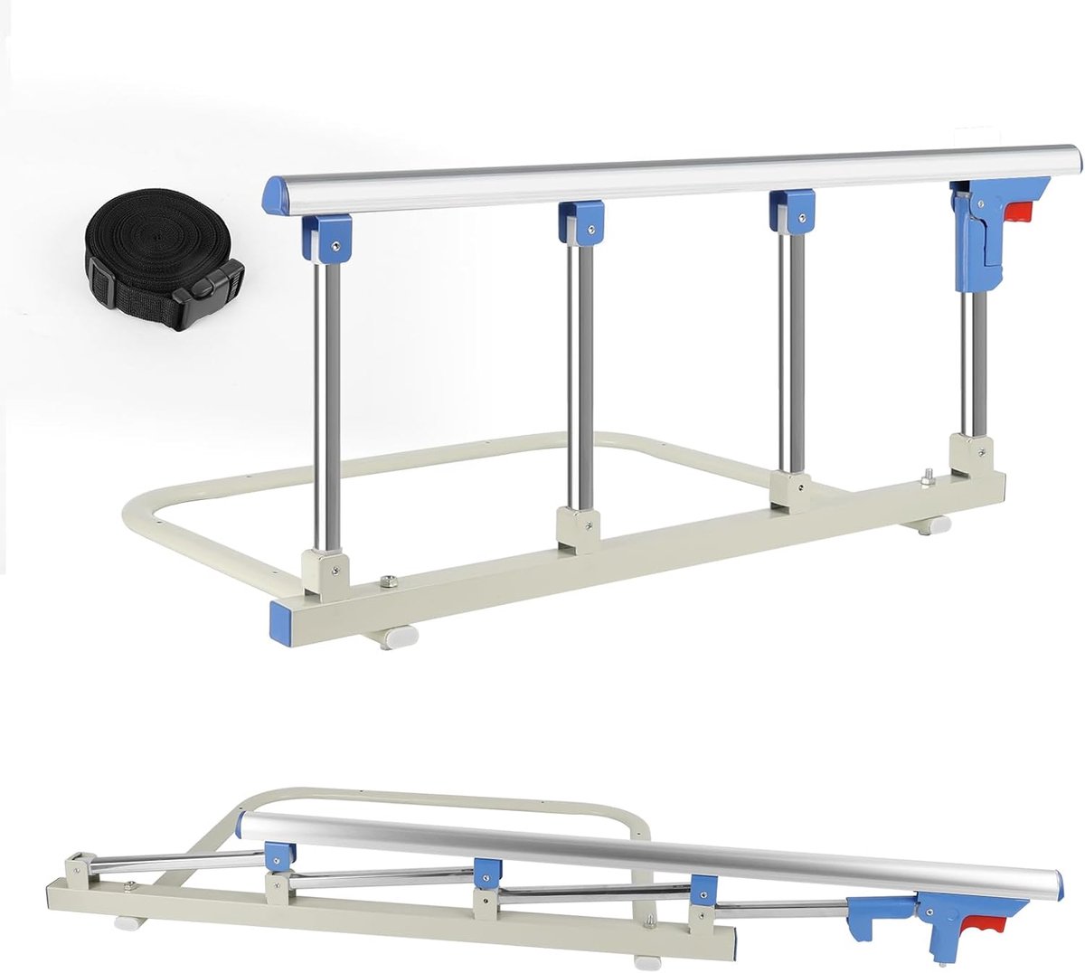 SnelShoppen - Bed Rail voor Ouderen 96 cm - Veiligheidshandgreep voor Eenpersoons- en Tweepersoonsbed - Voorkomt Vallen uit Ziekenhuisbed - Stevig en