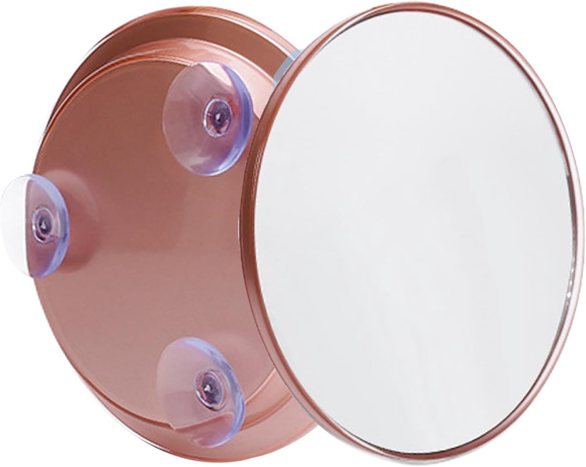 SnelShoppen - 3 Pcs Suction Cup Makeup Mirror 10x Vergrotend, Handige Suction Cup Wandspiegel voor Thuis, Schoonheidssalons en Reizen