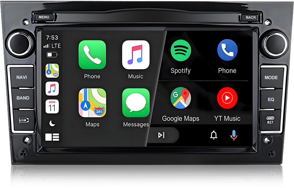 Cestovet Android 15 Autoradio - Geschikt Voor Opel Astra H Corsa C/D Meriva Zafira B - 2GB + 64GB - Draadloos Apple Carplay & Android Auto - 7-inch Touchscreen - GPS-Navigatie - Bluetooth & Wifi