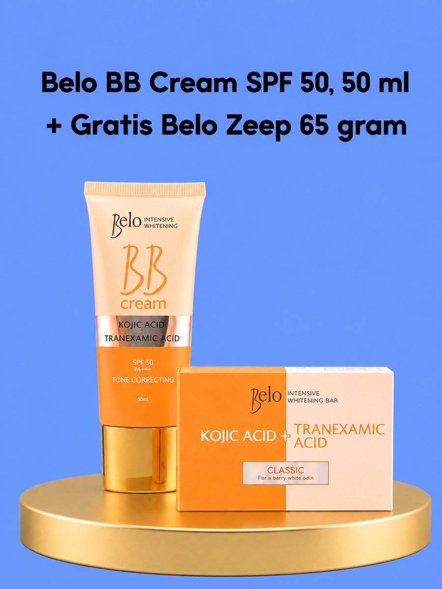 Belo Skin Lightening Underarm Cream – 40 g + Classic Soap – Verhelderende & Verzorgende Set – Helpt Donkere Oksels te verminderen, Egaliseert de Huidtint & Hydrateert – Voor Zachte, Frisse & Stralende Okselhuid