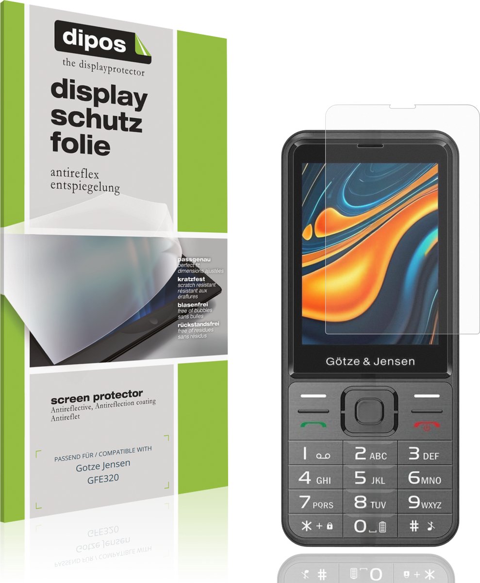 dipos – 4x Matte Beschermfolie geschikt voor Gotze Jensen GFE320 | Krasbestendige & antireflecterende Screenprotector Ultra-Thin