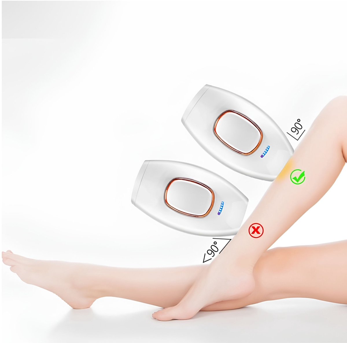 Silky Flash IPL - Haar Laser - Laser Ontharingsapparaat - IPL Ontharing Apparaat - Epileerapparaat Dames & Heren - Ontharingsapparaten - Inclusief Beschermbril, Scheermes- 5 Standen thumbnail 6