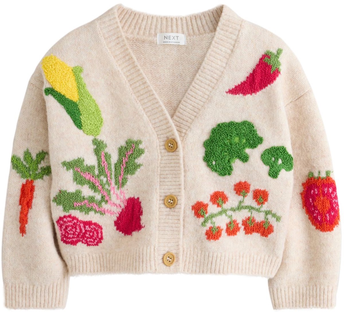 Next - Meisjes - Vest met V-hals - Crème