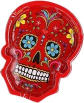 Day of the dead asbak rood 10 cm