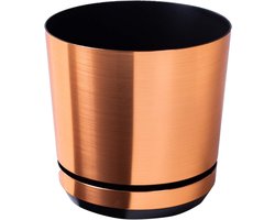 Decoratieve Bloempot - Plantenschaal - Planten Verpotten - Industriële Koperlook - 12 cm - Koper
