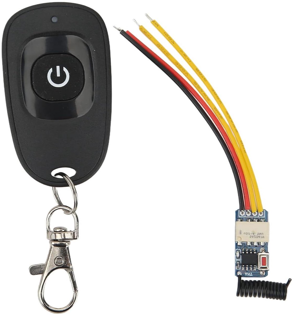 Mini Relais Schakelaar - Draadloze Afstandsbediening - Apparaten Bediening - Instelbare Modi - DC3.5V-12V - Zwart