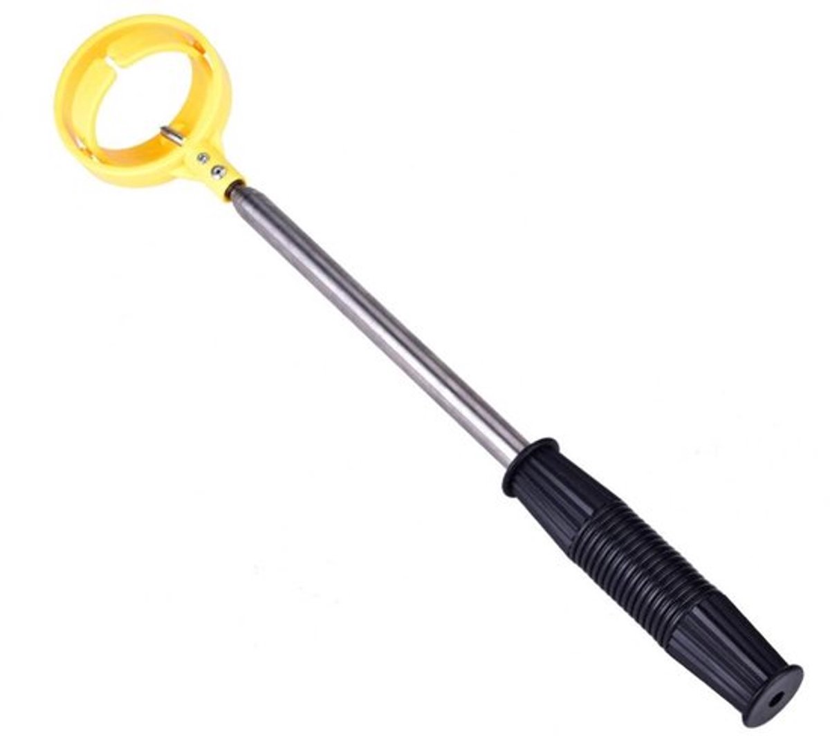 Golfballenretriever van roestvrij staal, draagbare, intrekbare golfballenretriever, in 2 kleuren, telescopische retriever met balantenne, comfortabele grip, geel