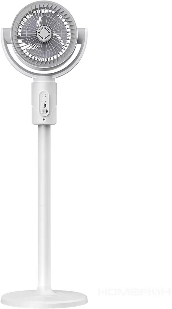 3-in-1 Luchtcirculatieventilator - Staande & Tafelventilator - Afstandsbediening - 5 Snelheden - Timer - Wit