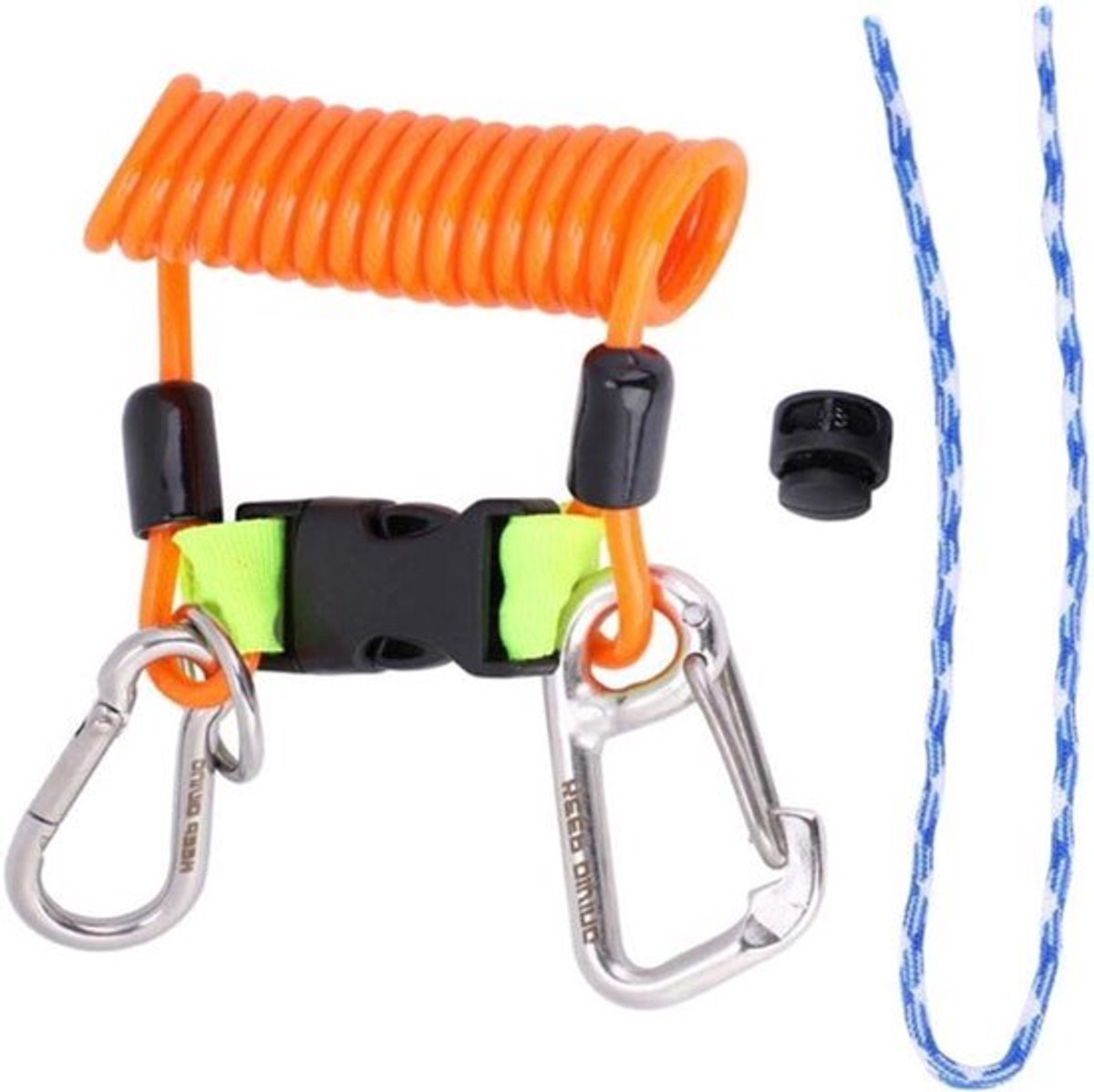 Diving Rope Dive Hook Emergency Aid Spring Spool Anti-Lost with Quick Release