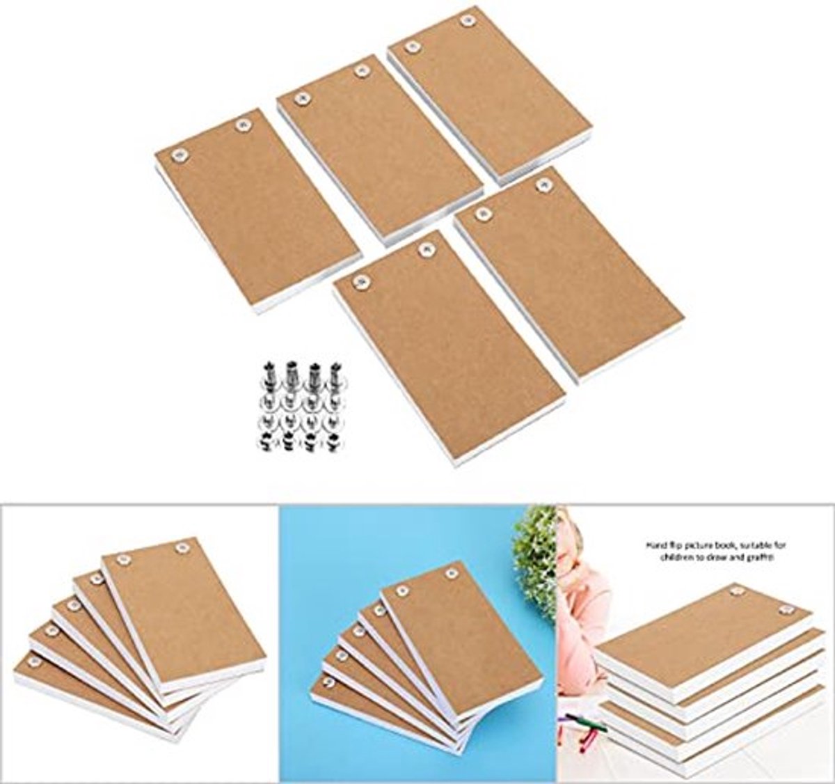 Flipbook Kit, flipbooks animatiepapier voor het maken van cartoons voor schetsen voor animaties