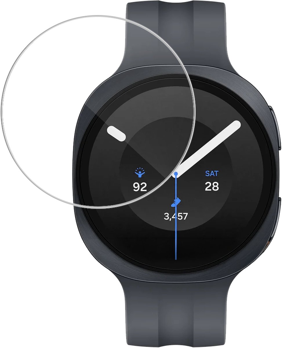 Screenprotector - Geschikt voor Samsung Galaxy Watch 9 (44 mm) - Sterk & Shockproof - Tempered Glass - Gehard Glas - Beschermglas Screen Cover - Bescherm Protector voor Smartwatch