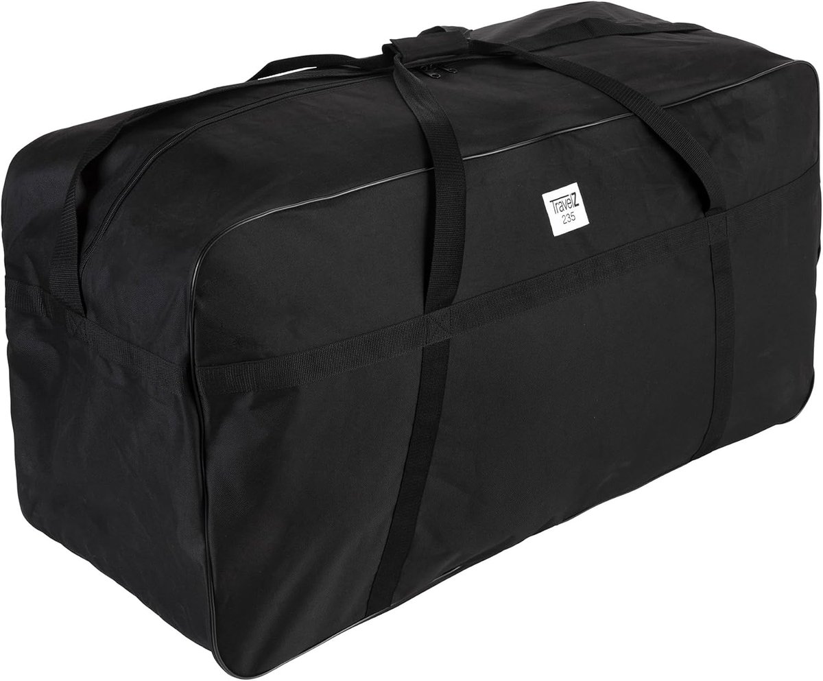 Thijox - Grote Reistas XXXL - 235 Liter Sporttas 102x42x55cm - Multifunctionele Zwarte Opbergtas voor Sport, Reizen, Camping, Loungekussens
