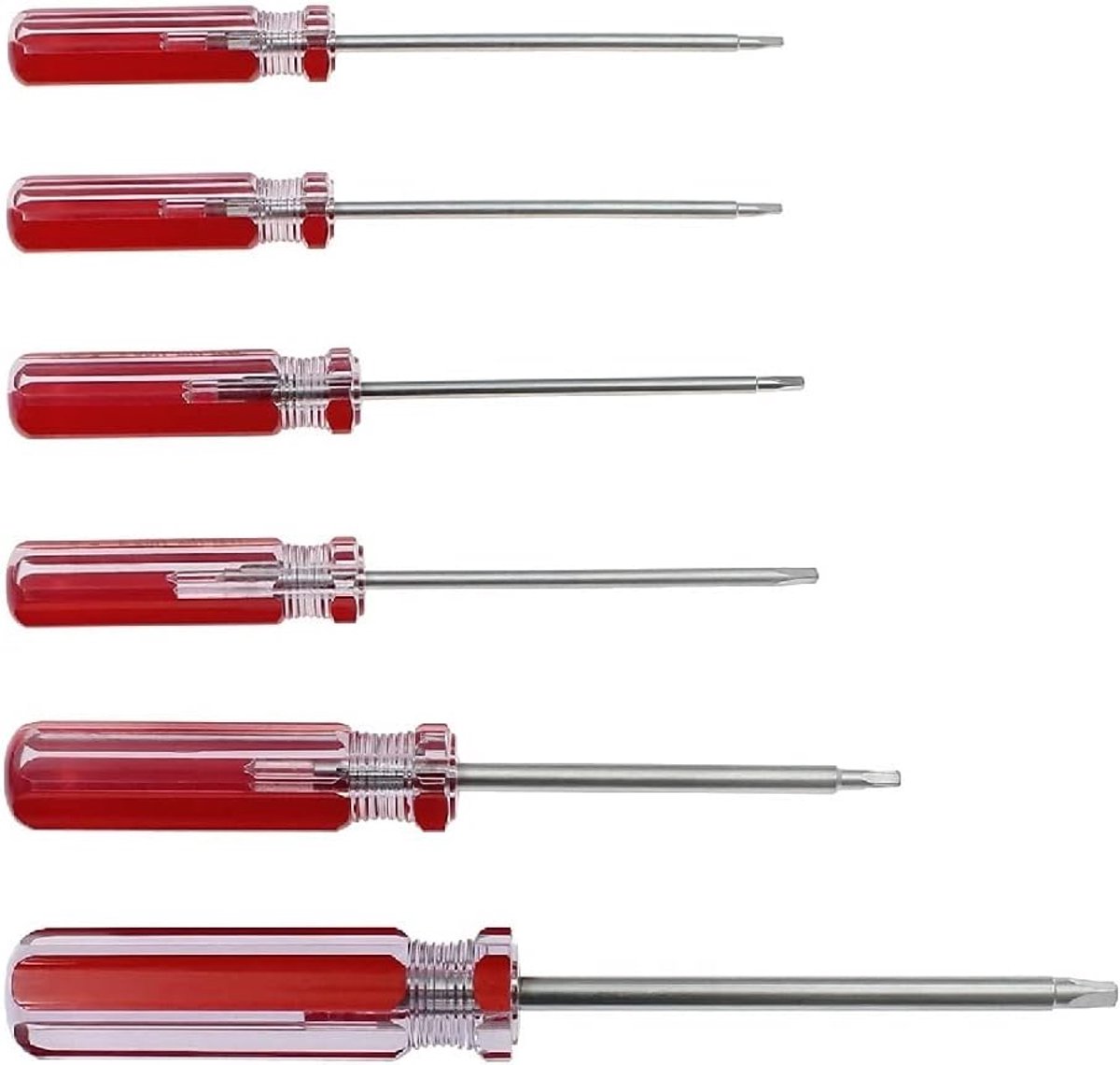 SnelShoppen - 6-delige Triangular Schroevendraaier Set - Magnetische Triangular Schroevendraaier Bits 1.8 mm, 2.0 mm, 2.3 mm, 2.7 mm, 3 mm, 4.2 mm - D