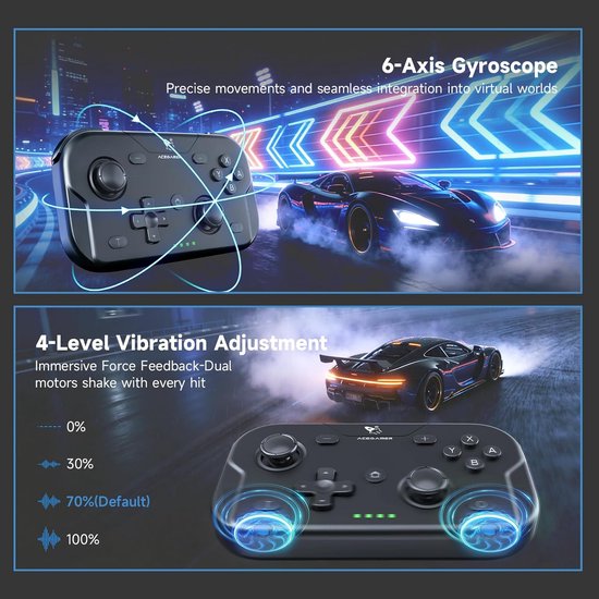 Mini Game Controller - Draadloze Joystick - Mobiel Gamers - 6-assige Gyrosensor - Compact Formaat - Zwart van MINI — afbeelding 5