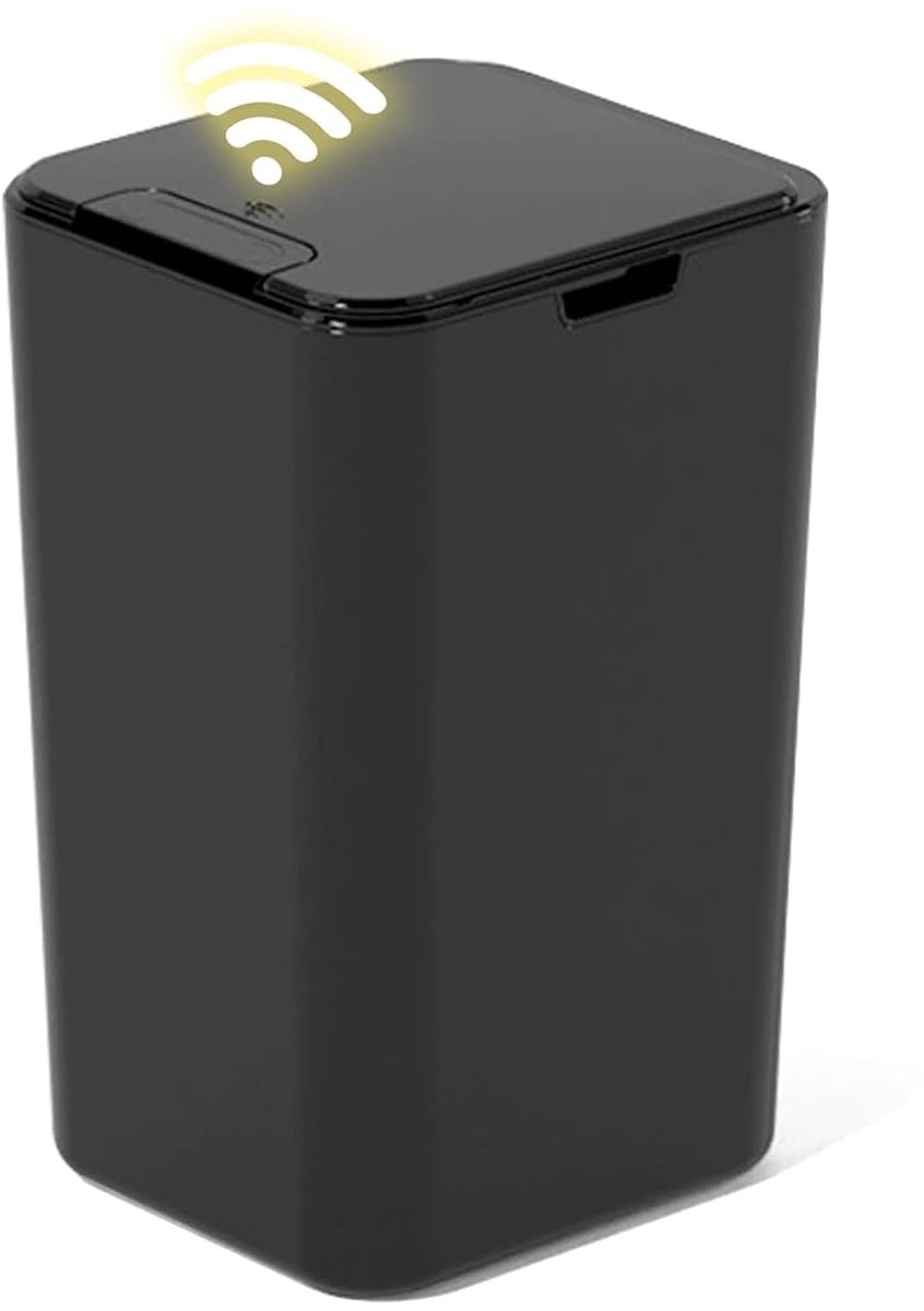 SnelShoppen - 15L Automatische Prullenbak met Sensor, Compacte Milieu-vriendelijke Afvalemmer voor Keuken, Badkamer, Slaapkamer - 20.8 x 17.2 x 31.8 c