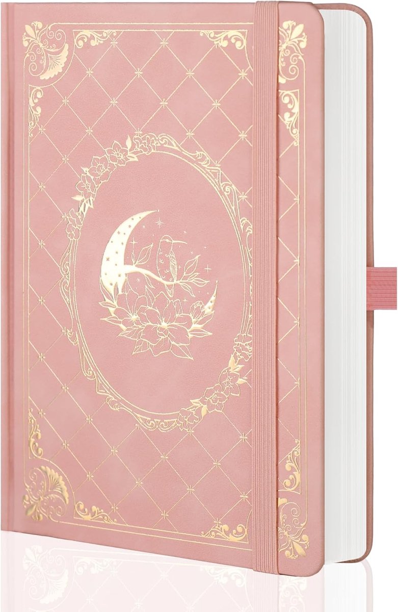 SnelShoppen - A5 Hardcover Notitieboek met 320 Genummerde Pagina's, 100gsm Papier, Elegante Design voor School, Reizen en Notities
