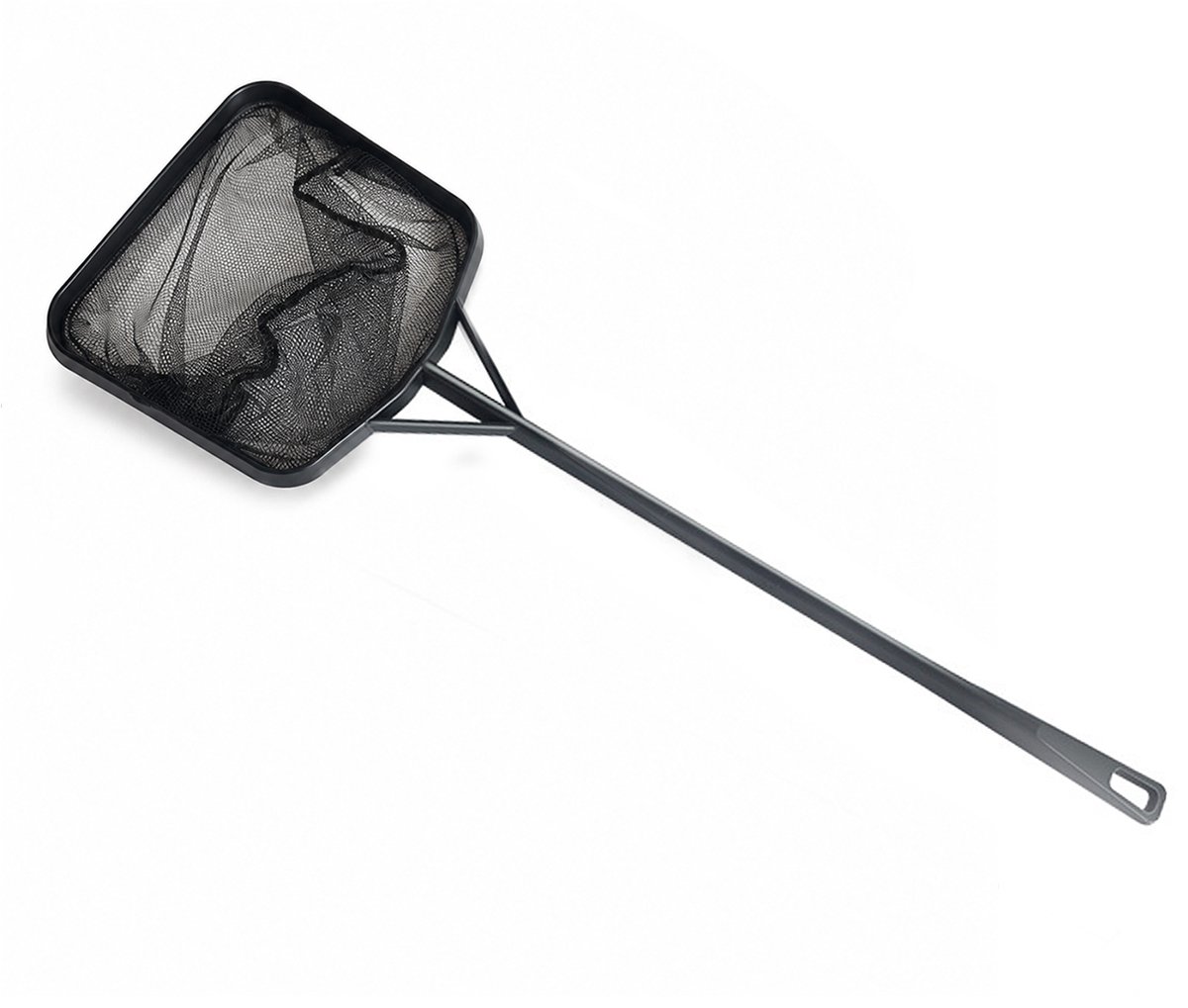 Ulisem - Zwembad Skimmer Net - Zwembad Cleaner Net - Zwembad Schepnet met Steel - Schepnet - Visnet - Schepnet voor vissen - Voor vissen en hengelen, zwembad, vijver - Voor volwassenen en Kinderen - 12x41cm - Zwart