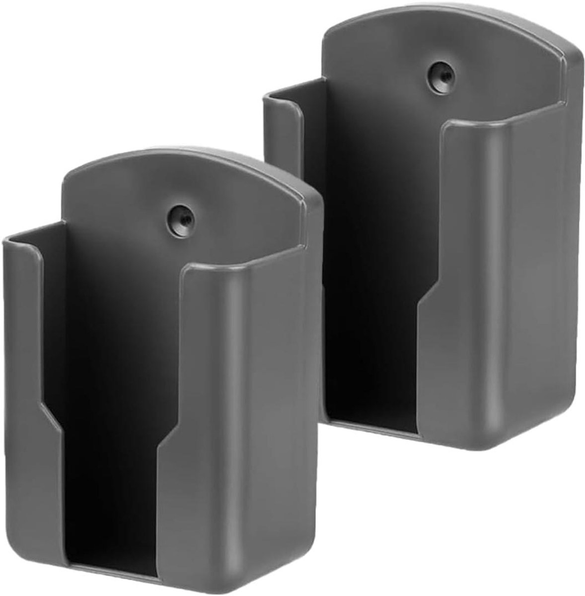 Afstandsbediening Houder - Opbergdoos - Algemene Opslag - Magnetische Bevestiging - 2 Stuks - Grijs