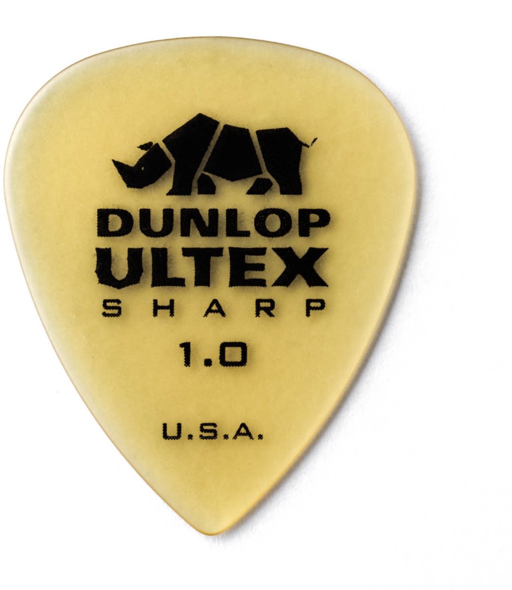Dunlop 433P100 Ultex Sharp Pick 1.0 mm plectrumset (6 stuks)