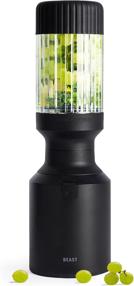 SnelShoppen - BEAST Blender - Smoothie Maker 850W met To-Go Cup en Opslagdeksel - BPA-vrij Tritan 640 ml - Ideaal voor Bevroren Fruit, IJs en Shakes -
