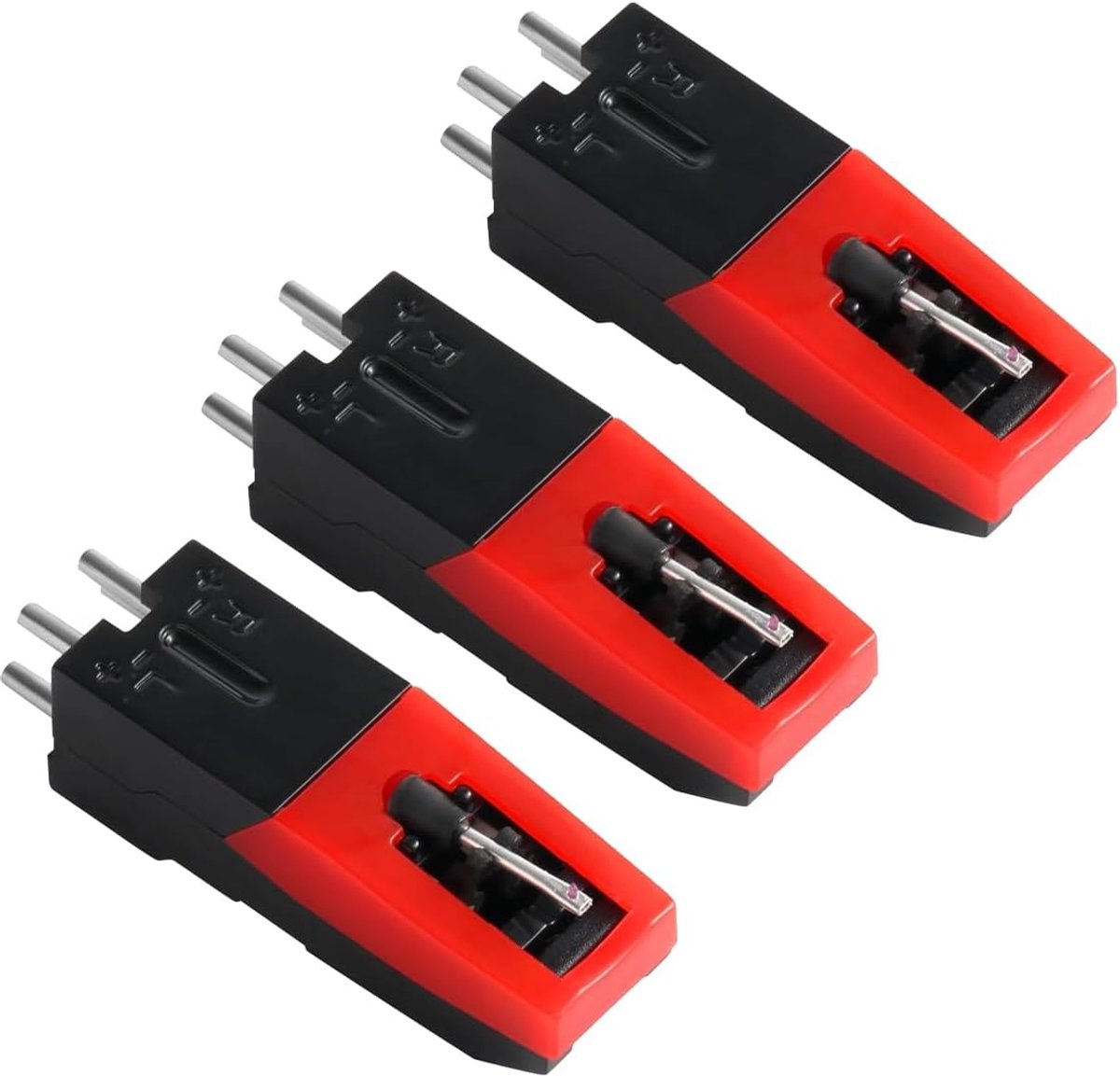 SnelShoppen - 3 Stuks USB Platenspeler Naald, Vervangende Naald voor Draaitafels, Grammofoon Naalden, Hoogwaardige Geluidskwaliteit, Duurzaam Materiaa