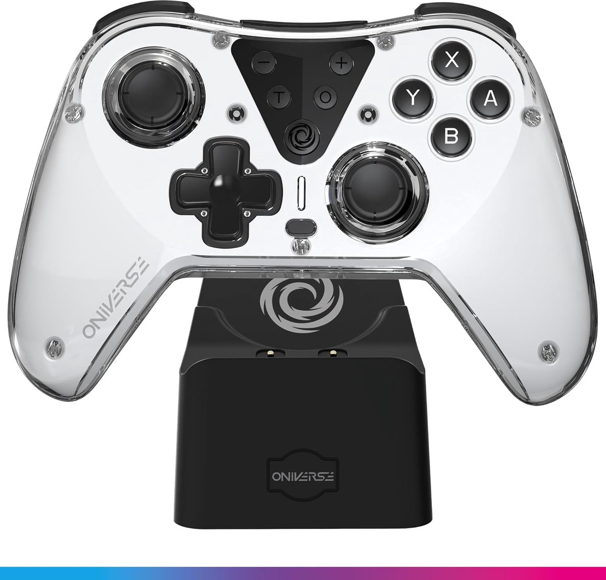 SnelShoppen - Draadloze Controller voor Switch OLED Lite PC ANDROID iOS - Oplaaddock, Instelbare Trillingen, Macroknoppen, Turbo Modus, 6-assige Gyros