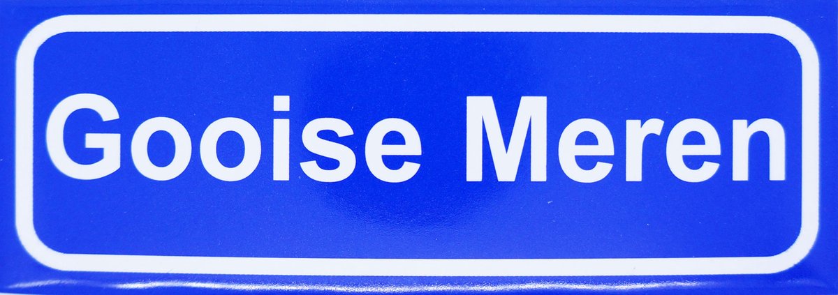 Souv© - magneet plaatsnaambord Gooise Meren