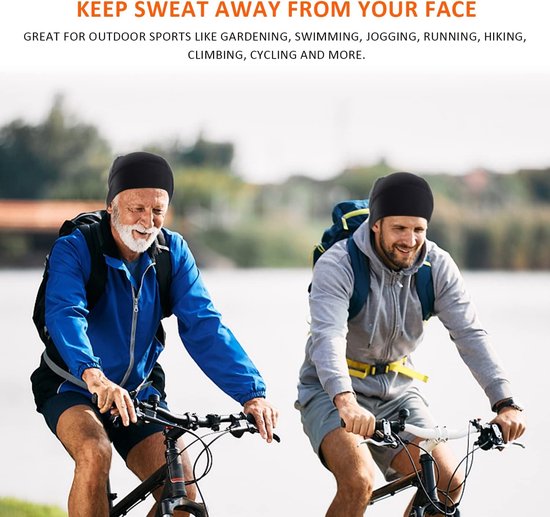 2 x sporthoofddeksels voor buiten - Sneldrogend - Fiets Bandana - motorhoofddoeken hoofddoek - Sport Bandana - Wielrennen Heren en Dames - sport bandana pet bandana - hoofddoek - ademende muts - Fiets Bandana Hoed — afbeelding 4