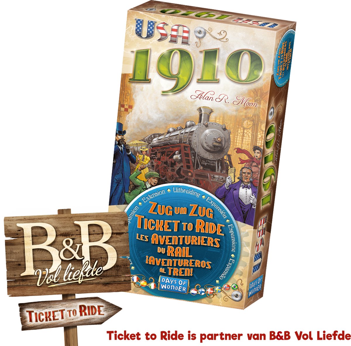 Ticket to Ride USA 1910 - Uitbreiding - Bordspel