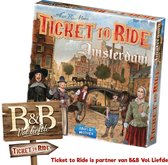 Ticket to Ride Amsterdam – Nederlandstalig Bordspel voor 2 tot 4 spelers - Snel strategisch spel vanaf 8 jaar - Speel in 17e-eeuws Amsterdam