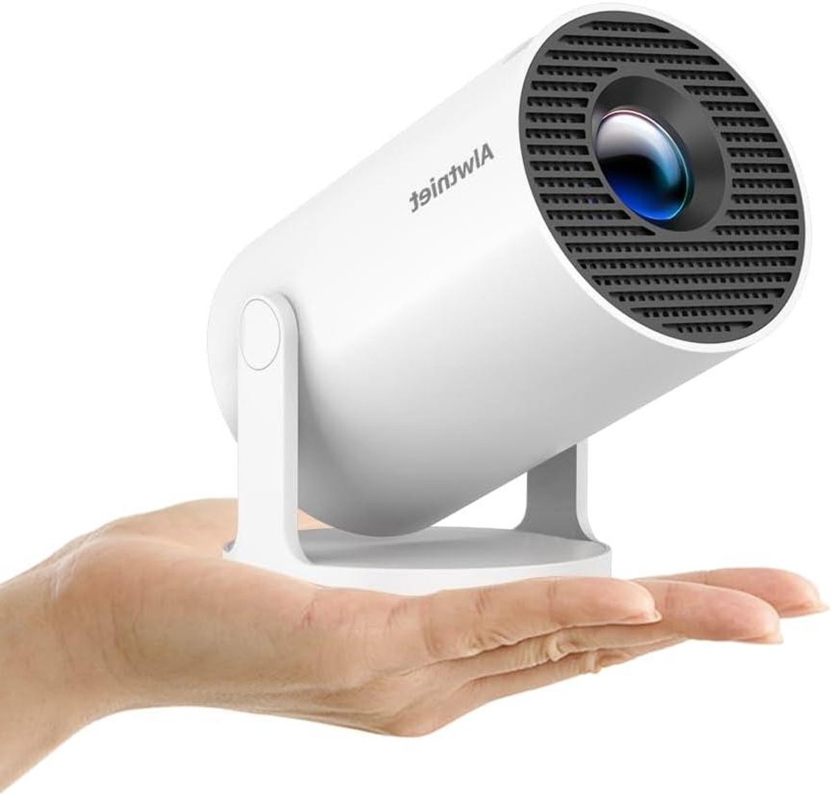 Mini Projector - Draagbare Beamer - Home Cinema - Wifi 6 Bluetooth - 200 Inch Scherm - Wit