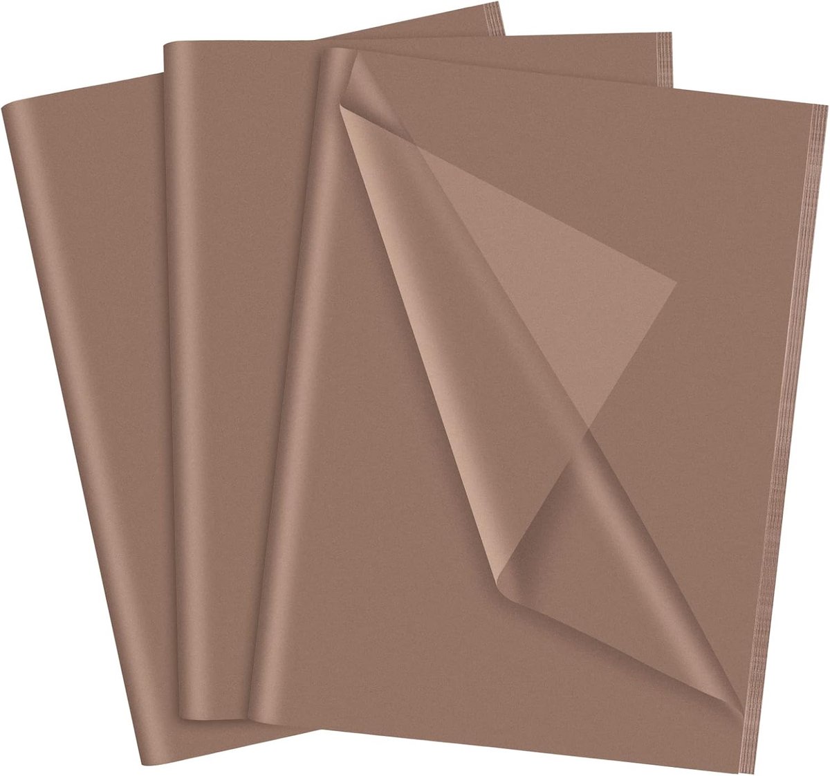 SnelShoppen - Bruin Tissue Papier voor Cadeautassen - 60 Vellen - 14 x 20 Inch Donkerbruin Inpakpapier voor Cadeaus, Kunst, Knutselen, DIY, Verjaardag