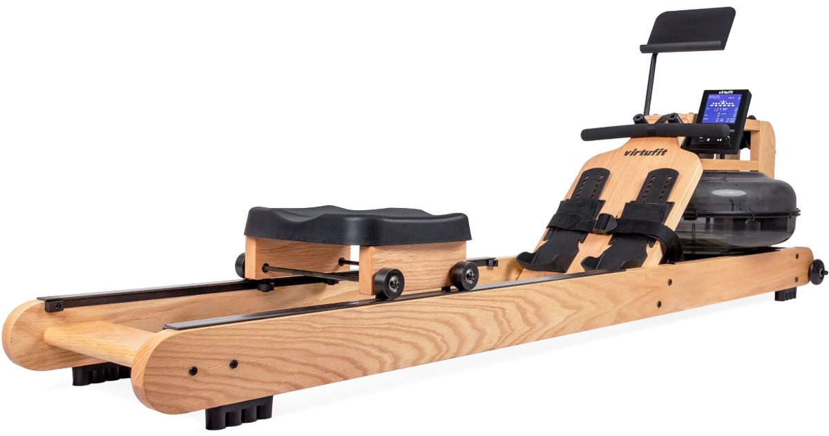 VirtuFit Elite Roeitrainer Waterweerstand Eikenhout Bruin - afbeelding 3