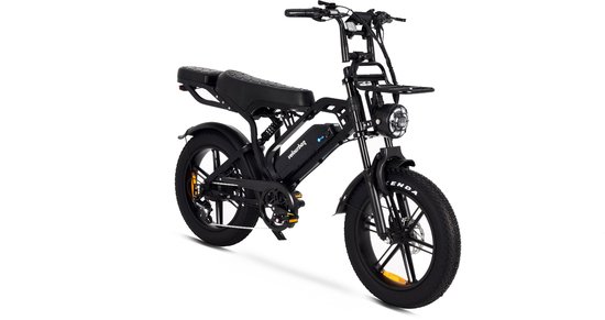 VU20 PRO - Velo Urban Fatbike - 20 inch - 60–80 km Actieradius - Hydraulische Remmen - LED-verlichting zwart — afbeelding 4