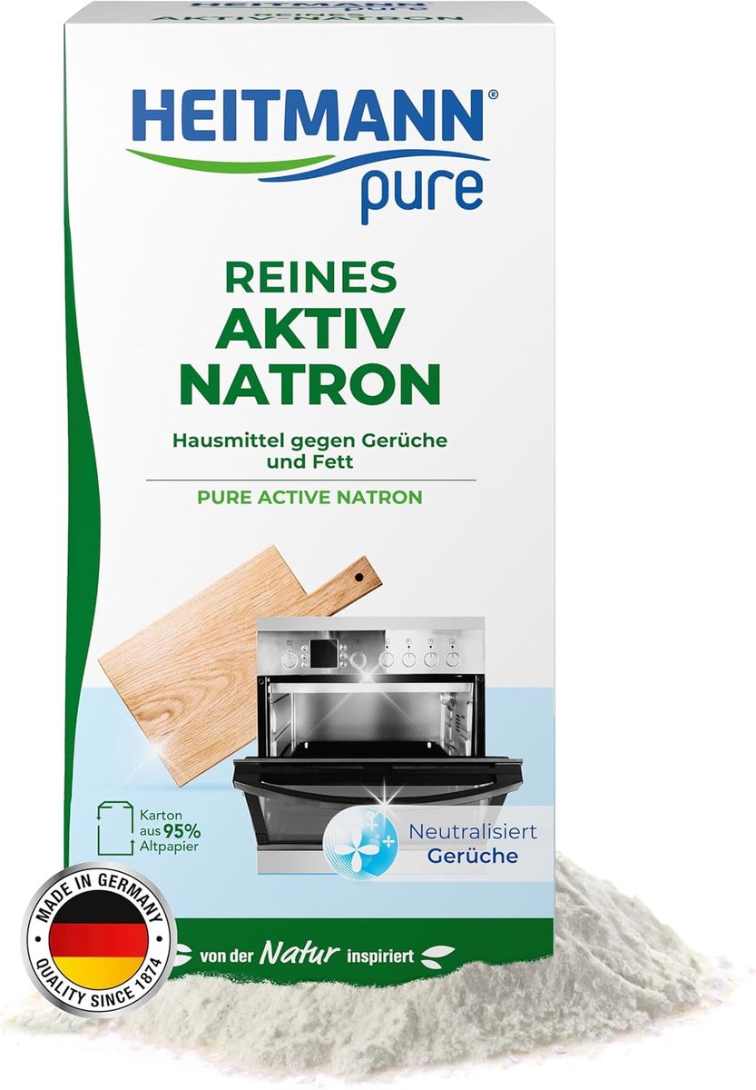 SnelShoppen - Pure Active Natron 350 g - Multifunctioneel Huishoudproduct voor Vlekken, Geurtjes en Onderhoud - Natuurlijk, Effectief en Gebruiksvrien